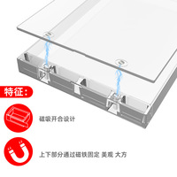 Boîte de rangement magnétique transparente pour disques de jeu, étui de protection anti-poussière pour disques de jeu PS2 Xbox Wii U