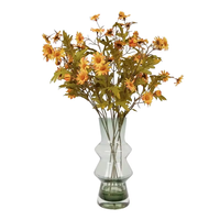 OH Factory Vente en gros Fleur de marguerite artificielle en soie de 58 cm, tige de chrysanthème réaliste pour l'automne, pour arrangements floraux de mariage et de fête