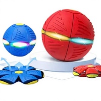 Ballon Magique UFO en Plastique à Presser pour Garçons - Jouet Balle Rebondissante Transformable à Pousser des Pieds pour Enfants et Bébés