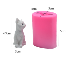 Herramienta para hornear DIY, molde para gatos, Fondant, decoración de pasteles de Chocolate, molde de silicona de arcilla líquida - Product Image 6