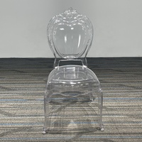Hochwertige Transparente PC-Acryl Prinzessinnen-Hochzeitsstühle für Events, Luxushotels, Gastronomie, Outdoor und Wohnzimmer-Möbel