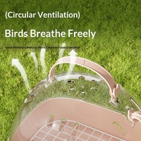 Cage de transport portable pour perroquet, petite, en plastique respirant, spéciale pour perruches, perruches tigrées, Xuanfeng, Peony, anti-évasion