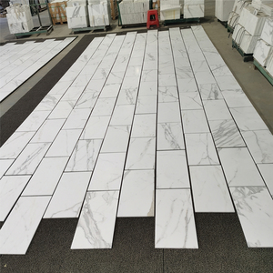 Losas de Piedra Natural de Mármol Blanco Calacatta Moderno, Pulido, para Encimeras, Vestíbulos de Hotel, Villas, Galerías, Pisos, Escaleras y Tocadores - Product Image 6