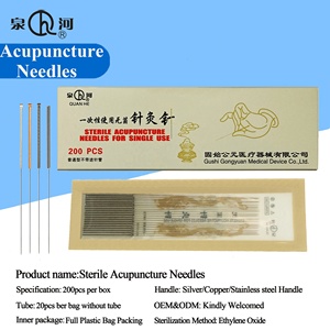 Fabricant jetable Aiguilles d'<span class=keywords><strong>acupuncture</strong></span> stériles à sec avec manche en cuivre Vente en gros - Product Image 6