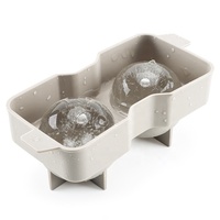 Moule à glaçons sphériques géants pour whisky, 2 cavités, pour la maison