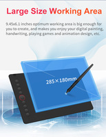 Fábrica al por mayor I6 11*7 pulgadas teclas Multimedia de gran tamaño tableta de dibujo gráfico para artista diseñador Pc Accesorios
