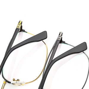 Monturas de Gafas Redondas de Titanio Puro para Hombre Danyang, Montura Completa, Lentes de Resina Ligeras, Estilo Retro Ejecutivo 86109 - Product Image 1