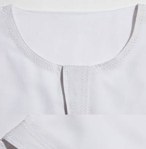 Nouvelle Robe Longue Musulmane pour Hommes 2026, Thobe à Manches Longues, Vêtement Islamique Blanc, Kaftan Dubaï Jubbah pour le Moyen-Orient, Tenue de Prière du Ramadan - Product Image 4