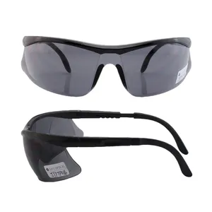 Custom Logo High quality Adjustable Arms Impact Resistance Eye Protector Plastic Safety Glasses en166