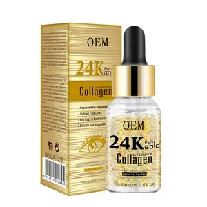 Marque personnalisée 24k Gold sérum blanchissant hydratant acide hyaluronique Essence faciale sérum de soins de la peau coréen