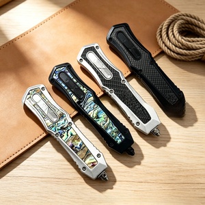 Cuchillo de bolsillo plegable Micro Tech, herramienta multifuncional portátil de alta dureza para defensa personal, hogar y exteriores - Product Image 2