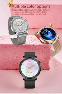 OEM ODM V65智能手表女性1.32英寸AMOLED BT呼叫智能手表定制拨号手表安卓IOS心率跟踪器 - Product Image 6