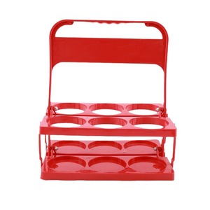 Bandeja de plástico para cerveza, 6 botellas, verde, plegable, para fiestas, camping al aire libre - Product Image 4
