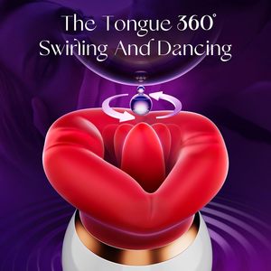 Vibrador con Lengua <span class=keywords><strong>para</strong></span> Lamer y Chupar el Clítoris, Juguetes Sexuales Modernos <span class=keywords><strong>para</strong></span> Parejas, Juguetes Sexuales Femeninos, Juguetes <span class=keywords><strong>para</strong></span> Adultos, Vibrador con Forma <span class=keywords><strong>de</strong></span> Rosa - Product Image 4