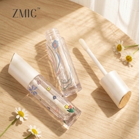Tube de brillant à lèvres transparent 4,5 ml avec logo personnalisé et design imprimé en 3D, tube de rouge à lèvres liquide, flacon vide pour huile à lèvres et emballage – Vente en gros