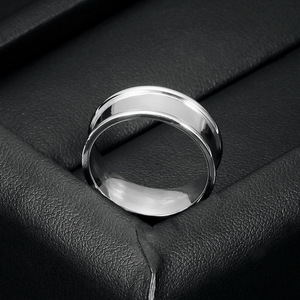 Anillo de Titanio y Acero Inoxidable para Hombre, 8MM, Geométrico, Liso, Minimalista, Joyería de Moda, Regalo - Product Image 3