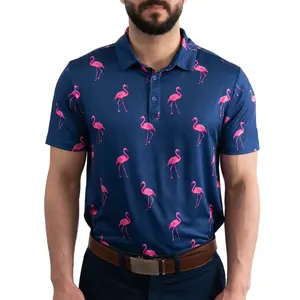 여름 개인화 된 새로운 디자인 최고 품질 골프 폴로 티셔츠 높은 판매 안티 땀 남성 골프 셔츠 제조 업체