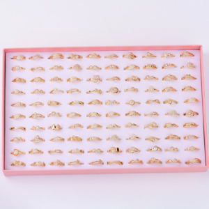 Anelli da Matrimonio Placcati in Oro 18K Autentico, Personalizzabili, Vendita all'Ingrosso per Donne, Anillos De Oro 18K - Product Image 2