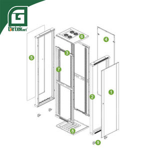Gabinete de <span class=keywords><strong>Rack</strong></span> para Servidor de Red, Gabinete de Distribución para Centro de Datos <span class=keywords><strong>Vertiv</strong></span> de 19 Pulgadas, 42U, 800x1000, Precio de Fábrica GETEKnet OEM ODM - Product Image 4