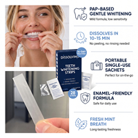 Bandes blanchissantes pour les dents à dissolution rapide, sans PAP, sans danger pour l'émail, zéro sensibilité, douces, non toxiques, à l'hydroxyapatite, sans pellicules