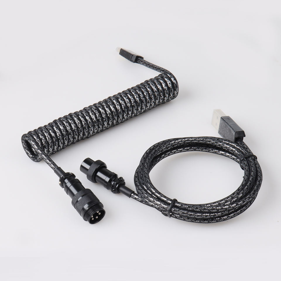 Spring Keyboard Connector USB C Cable - Spiral Cable Clock Spring for Mechanical Keyboards