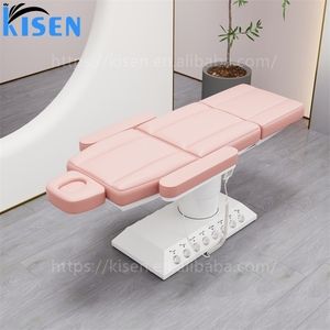 Camilla de Masaje Eléctrica de Lujo Kisen con Base Dorada, Control de Pie, Ajustable, para Belleza, Pestañas, Faciales, con Control Remoto, para Uso en Hoteles - Product Image 3