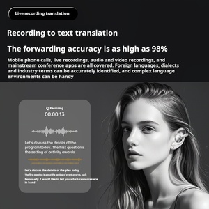 Nuovo aggiornamento 2025 nuovi auricolari AI Open Ear OWS TWS agganciano auricolari Stereo indossabili per la riduzione del rumore degli auricolari Wireless e impermeabili - Product Image 4