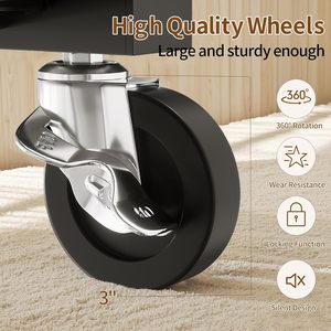 Perchero de Ropa Resistente de 600 LBS con Doble Barra, Perchero Rodante con Ruedas Bloqueables y Estantes de Almacenamiento, Ajustable y Autónomo - Product Image 4