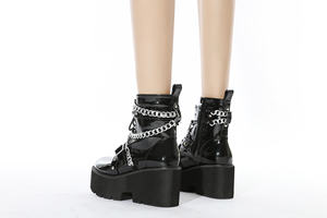 מגפיים הפופולריים ביותר עבור נשים פלטפורמה עקבים נשים מגפיים נעליים באיכות גבוהה קרסול & bootie נשים נעליים - Product Image 6