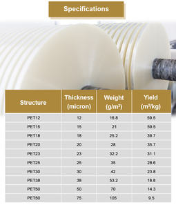 <span class=keywords><strong>Film</strong></span> isolant PET pour câbles haute tension avec une résistance à la traction supérieure à 100 MPa - Product Image 2