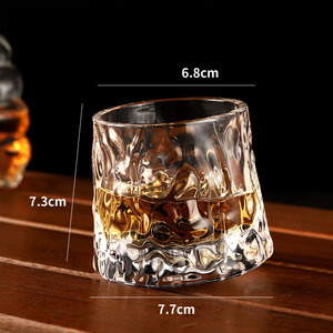 Verres à <span class=keywords><strong>whisky</strong></span> rotatifs créatifs en cristal sans plomb, vente chaude, verres à vin - Product Image 2