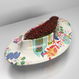 Y625 Silla moderna en forma de corazón decoraciones de jardines banco de gran tamaño muebles de puerto de aire Silla de espera de centro comercial con <span class=keywords><strong>maceta</strong></span> - Product Image 5