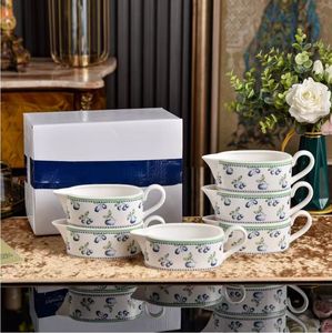 Luxury Europe Design Ceramic <b>Dinnerware</b> <b>Sets</b> with Blueberry Manor Pattern <b>for</b> Business Gifts - Product Image 2