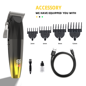 <span class=keywords><strong>Kit</strong></span> de Herramientas Profesionales para Cortar el Cabello de 10 W para Salón y Hogar, Recortadora de <span class=keywords><strong>Barba</strong></span>, Cortadora de Cabello con Pantalla LCD para Hombres - Product Image 3