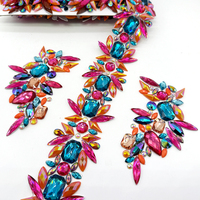 Accessoires de costume de carnaval Cayman Caymas, garniture en strass