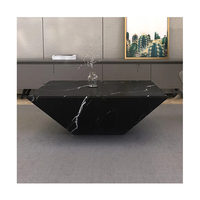 Mobilier de salon personnalisé de luxe en pierre naturelle Côté canapé-lit Table d'appoint populaire Table basse en marbre