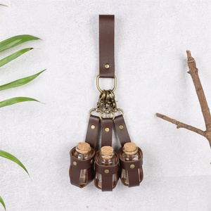 Cinturón <span class=keywords><strong>de</strong></span> <span class=keywords><strong>Caballero</strong></span> Medieval con Porta Frascos <span class=keywords><strong>de</strong></span> Poción, Accesorio <span class=keywords><strong>de</strong></span> Cosplay Renacentista LARP para Adultos Unisex - Product Image 3