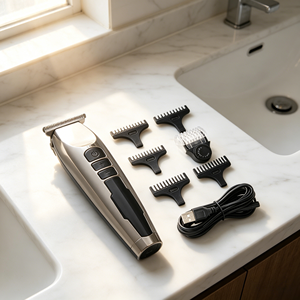 Cortadora de Pelo Eléctrica Inalámbrica Profesional de Alta Calidad Multifuncional con Cuchillas de Acero Inoxidable, Resistente al Agua IPX6, Batería de Litio - Product Image 4