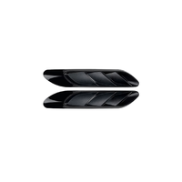Autocollant de voiture en ABS noir brillant et motif carbone pour aérateur de pare-chocs, compatible avec Mercedes-Benz Classe C W206 C63 C200 C260 2022+