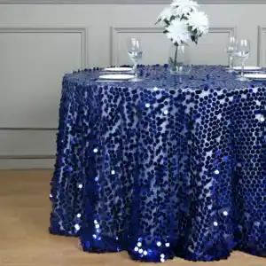 热卖高级花式闪光方桌布套108 “大亮片婚礼派对圆形桌布