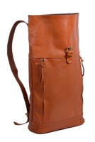 Acheter Handmade Vintage Sac à dos en cuir véritable pour ordinateur portable Sac Bureau École Collège Sac à dos Sac en cuir marron de chèvre Sac à dos