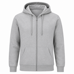 Premium Streetwear Zipper Hoodie Custom Logo Full <b>Zip</b> <b>Hooded</b> Sweatshirt Private Label Cotton Fleece Fashion Wear Manufacturer - Product Image 3