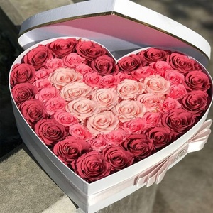 Mom I Love You <b>Heart</b> Bouquet Luxury Custom <b>Heart</b> <b>Shape</b> Flower <b>Box</b> - Product Image 6