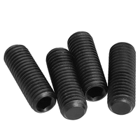 Vis de réglage Allen à six pans creux en acier allié M16 12.9 45H oxyde noir avec système de mesure métrique à pointe plate