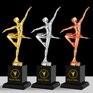Trofeo Personalizzato per Ballerina, Premio in Oro/Argento/Bronzo per Competizioni di Danza, Recital e Riconoscimenti per Performance - Product Image 4