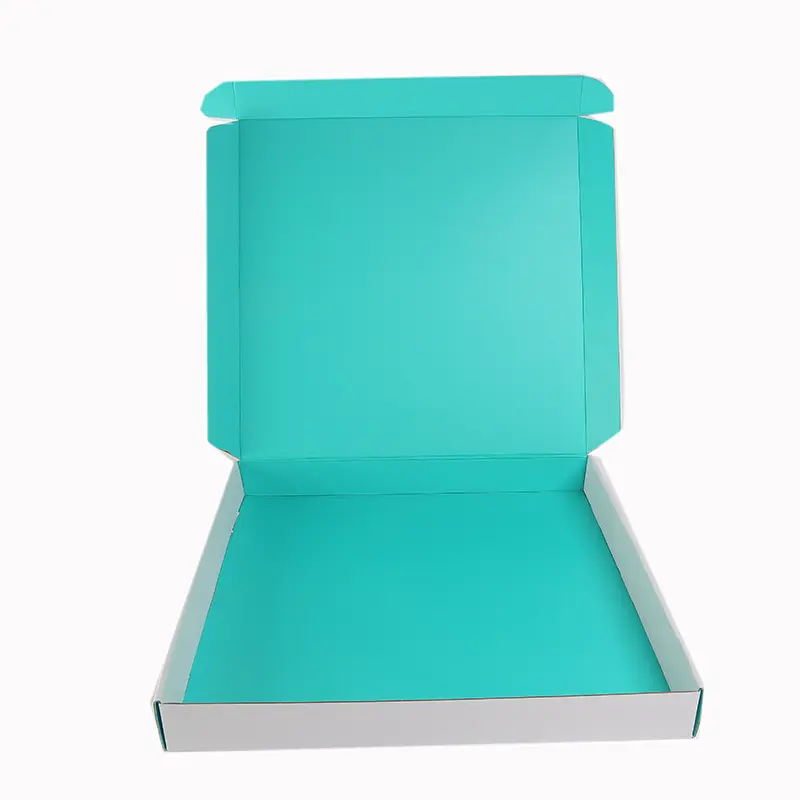 Изготовленный на заказ логотип напечатанный плоский пакет гофрированный картон вырезанный складной крафт почтовый ящик отправка почтовый ящик бумажный ящик для платья