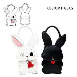 Fabricant professionnel de sacs Ita Sac Ita gothique noir blanc lapin personnalisé avec quantité minimale de commande bas - Product Image 4