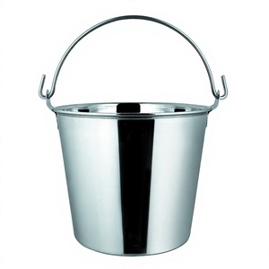 Cubo DE AGUA DE ACERO INOXIDABLE Utensilios de cocina de acero Cubo de agua de metal de 8L Acero inoxidable para venta al por mayor - Product Image 1