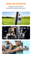 Support de téléphone magnétique de golf original Accessoire pour chariot de golf Support mince pour smartphone-Store & Access Cell-Aimant ultra puissant
