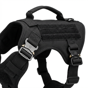 Heavy Duty Tactical Dog Harness with Control Handle Anti-Burst Training Vest High-Strength Nylon Tactical Dog Harness - Product Image 4